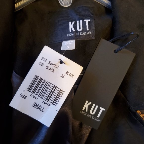 Kut From the Kloth Jayden Leaopard Faux Suede Moto Jacket - Picture 11 of 13